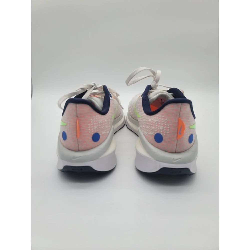 Nike Air ZoomX Vomero 17 Women's 7.5 Running Shoes White Orange Lime Used